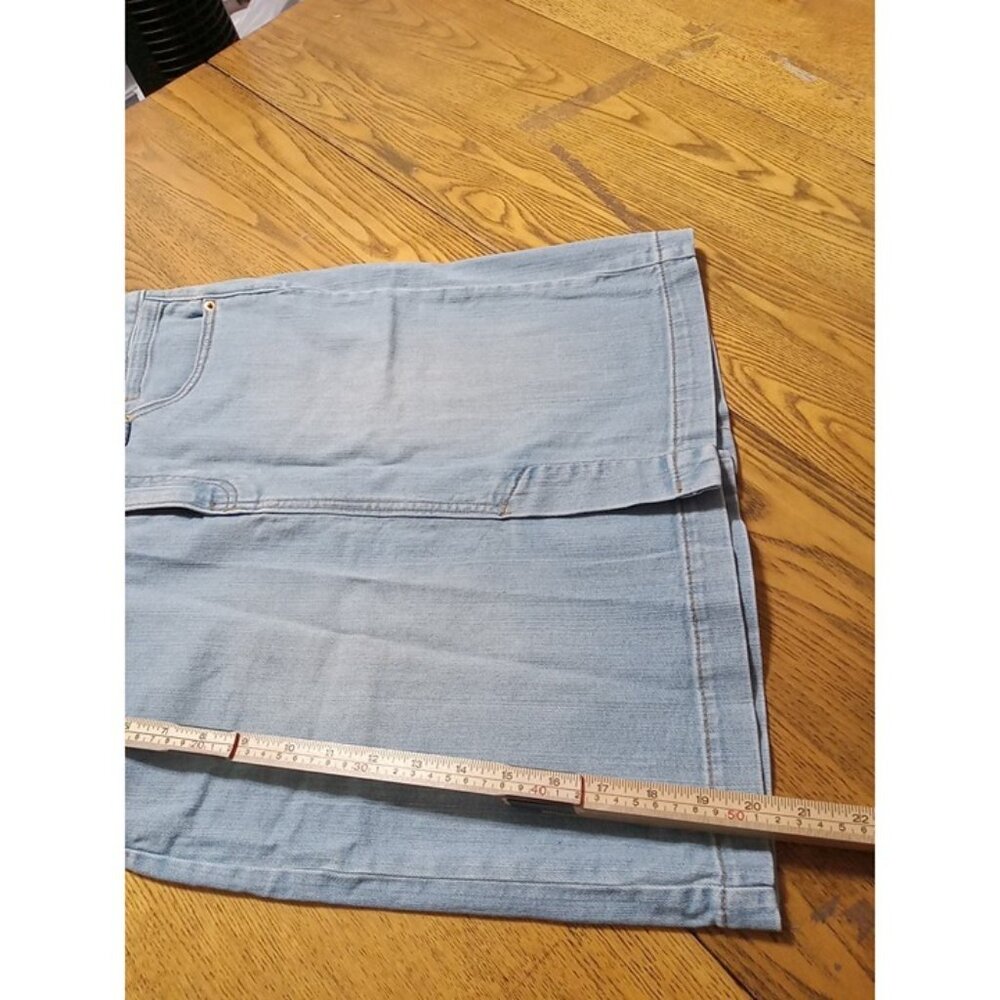 GAP Jeans Skirt Womens 6 Blue Light Preowned Summer Denim Spring Casual Work - Picture 2 of 7